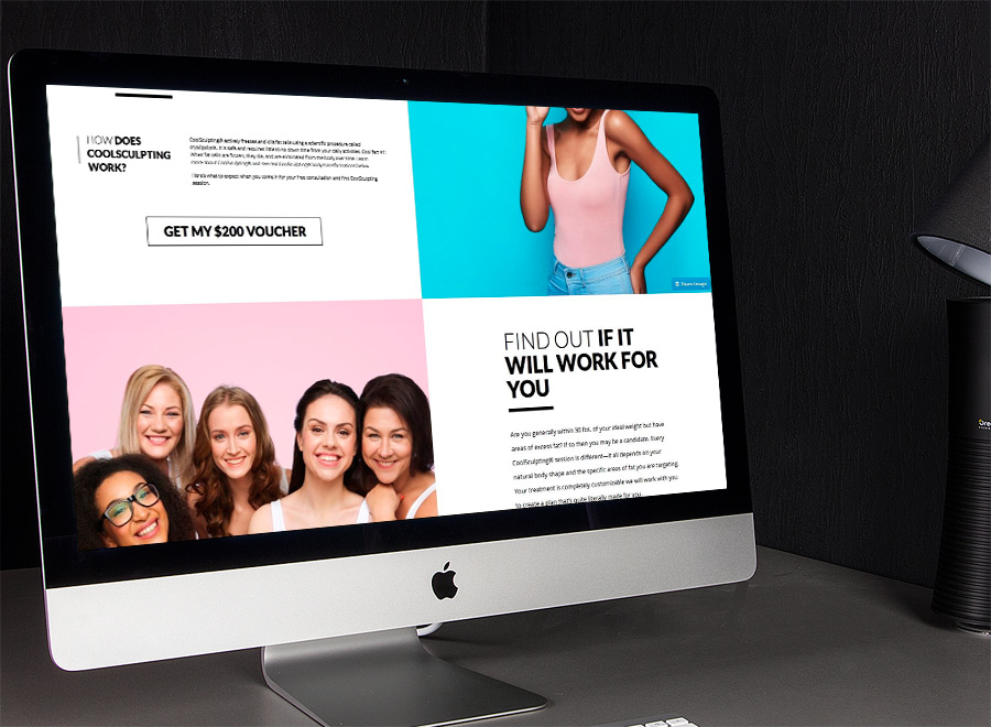 coolsculpting landing page